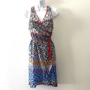 Clover Canyon Wrap Dress Womens Extra Small Silk Lightweight Floral Classic